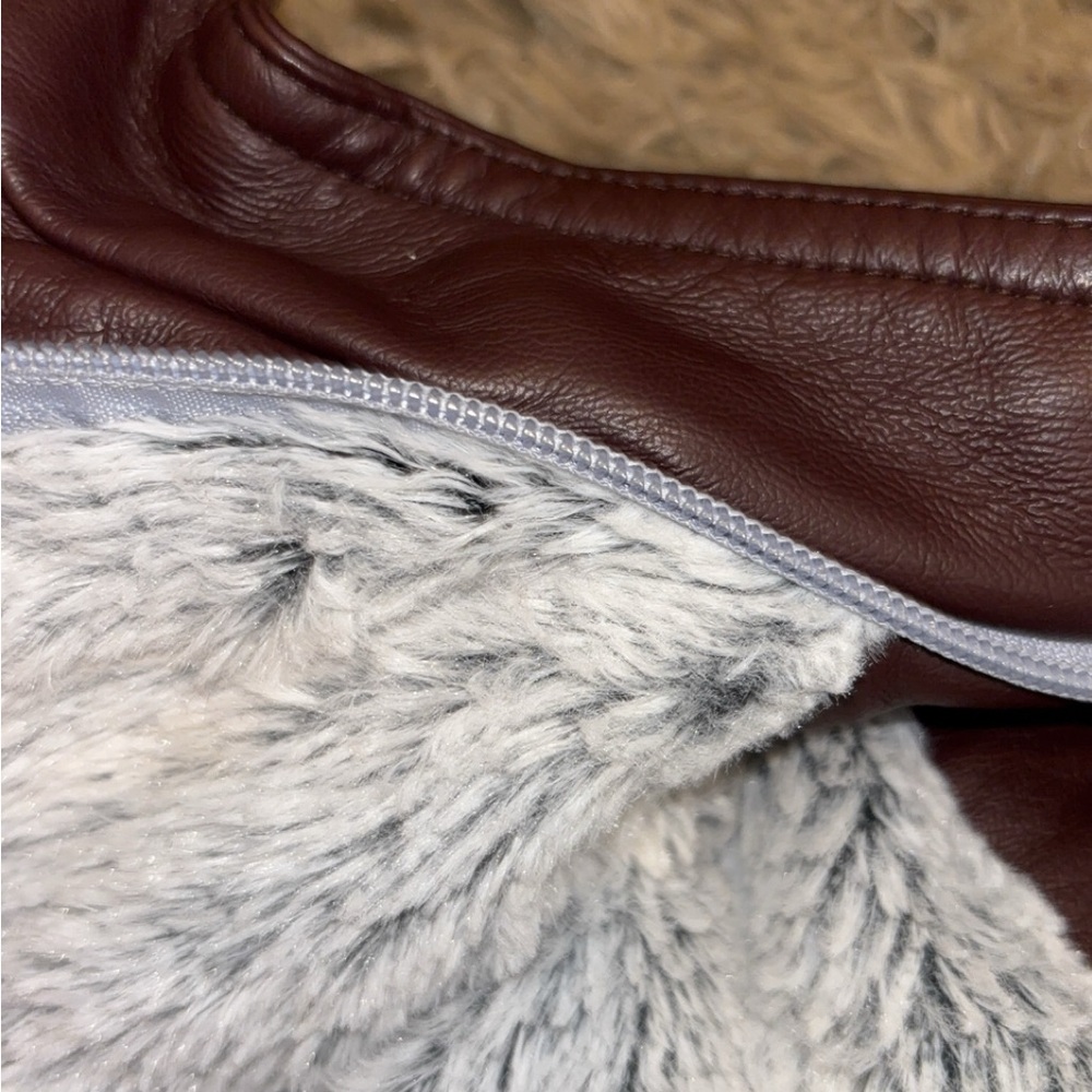 Red/mahogany Leather Jacket - Picture 12 of 16